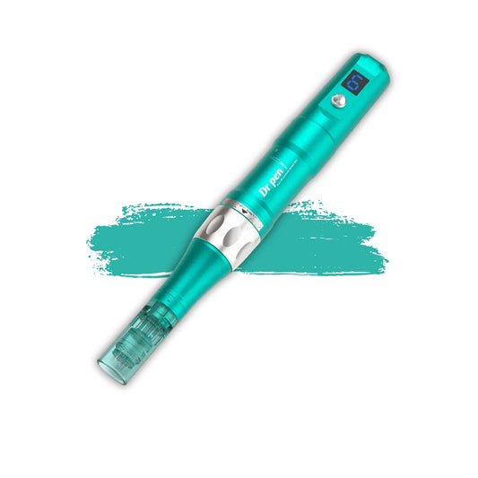 Dr. Pen a6s with digital display on a white background