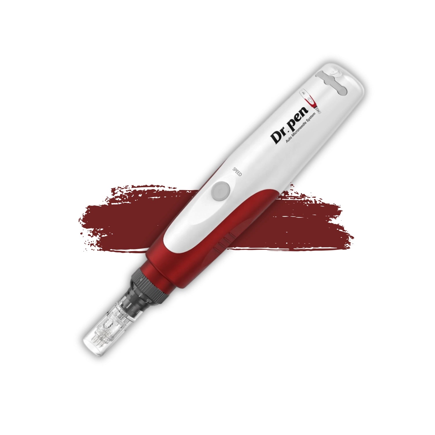 Dr. Pen N2 with a red color swatch on a white background